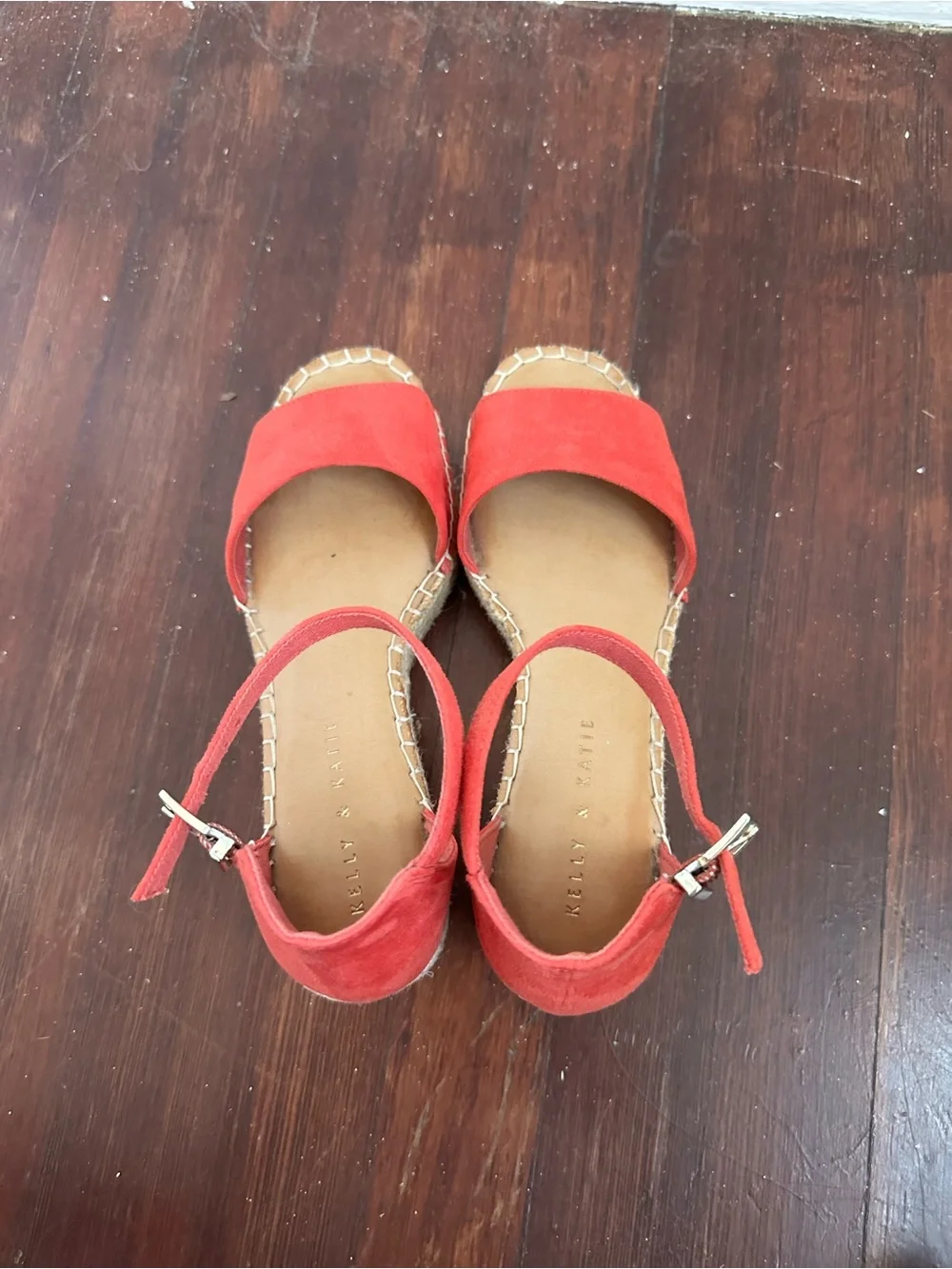 Kelly & Katie Red Espadrille Sandals